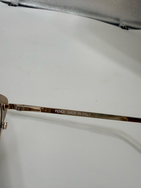Fendi cat eye prescription glasses Gold Metal main image 6